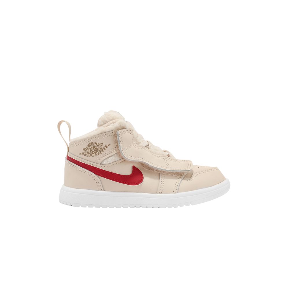 Pre-owned Air Jordan 1 Mid Alt Utility Td 'fleece' | Tan | Infant Size 6