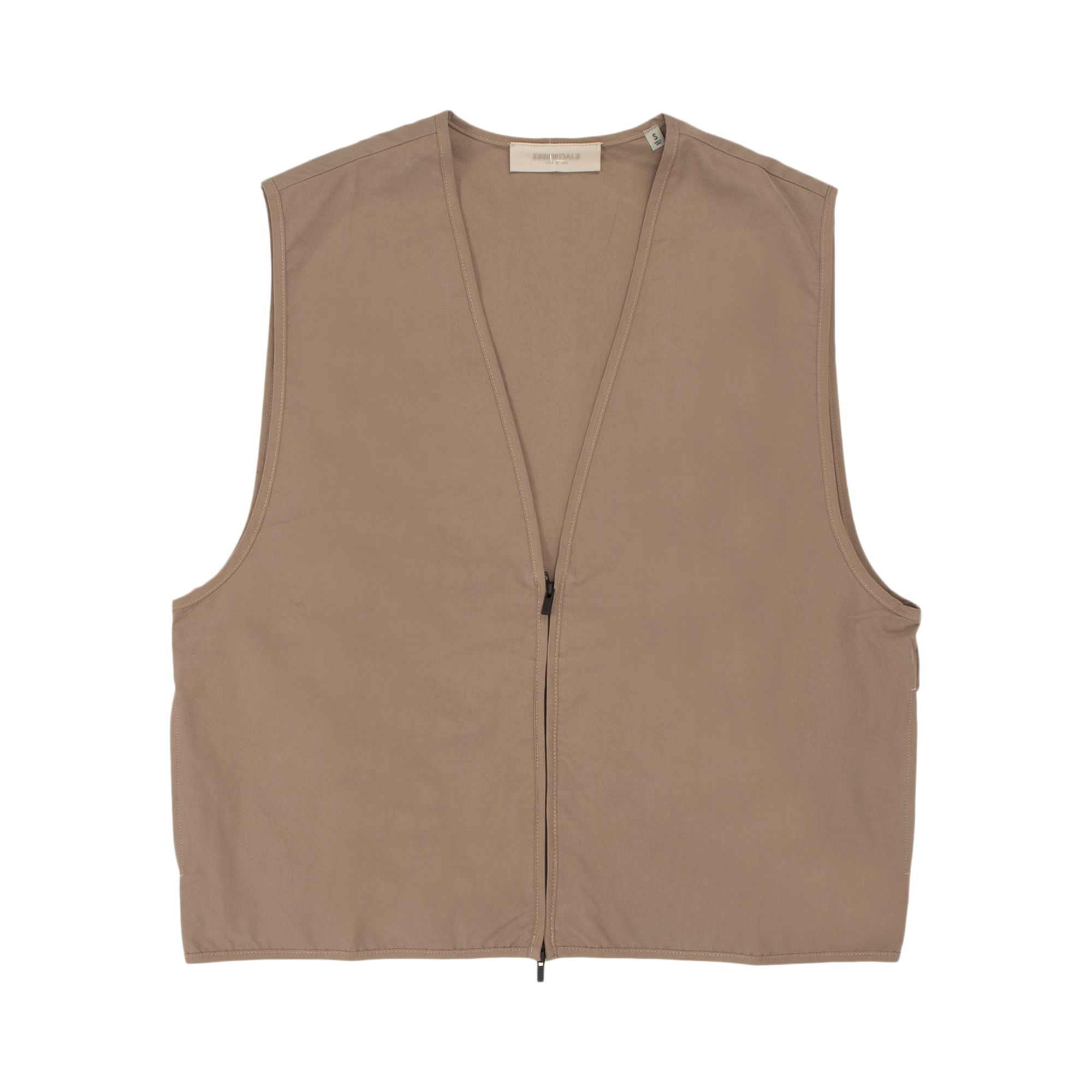 Fear of God Essentials Vest 'Wood' | Brown | Men's Size M