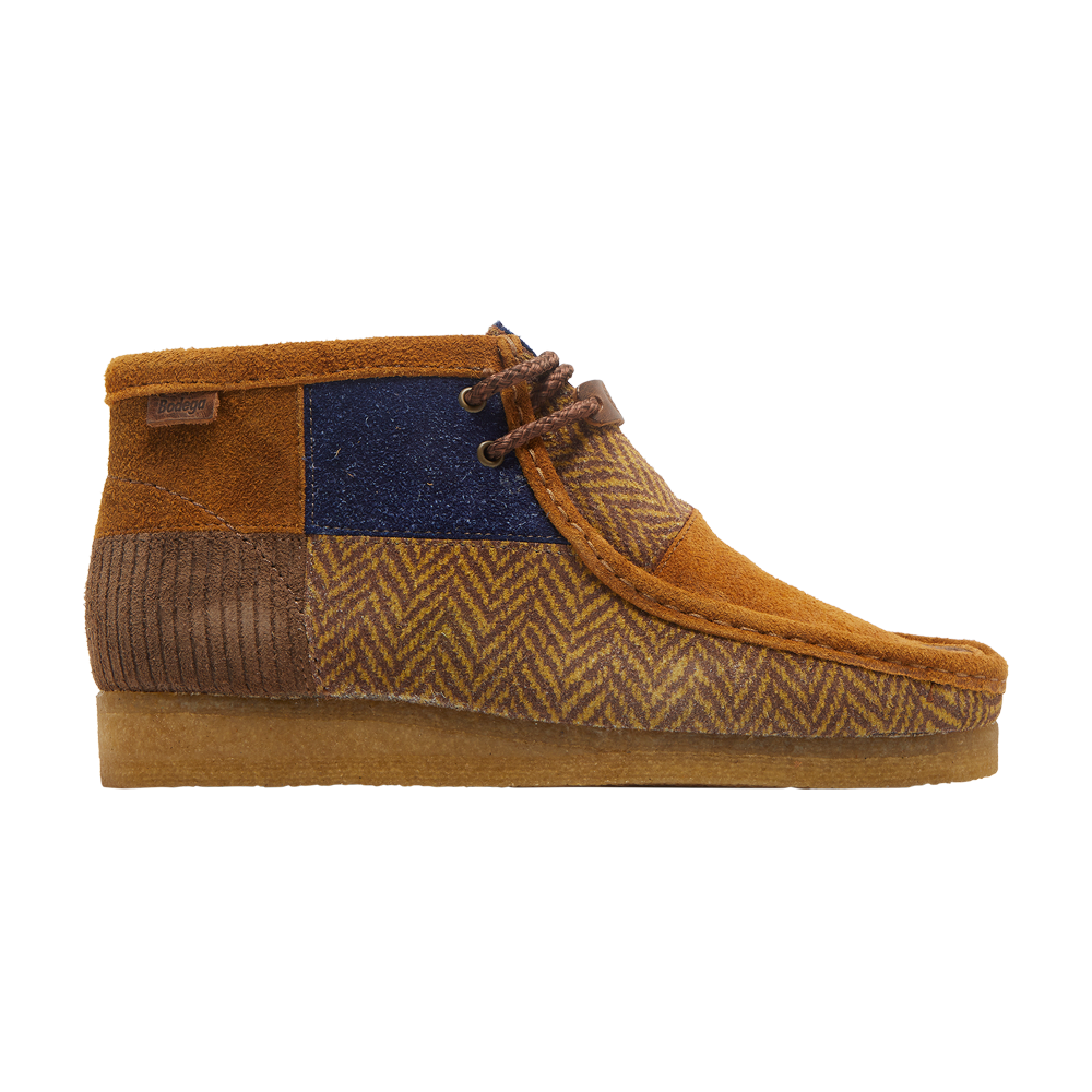 Pre-owned Clarks Bodega X Wallabee 2.0 'heritage Patchwork' In Brown