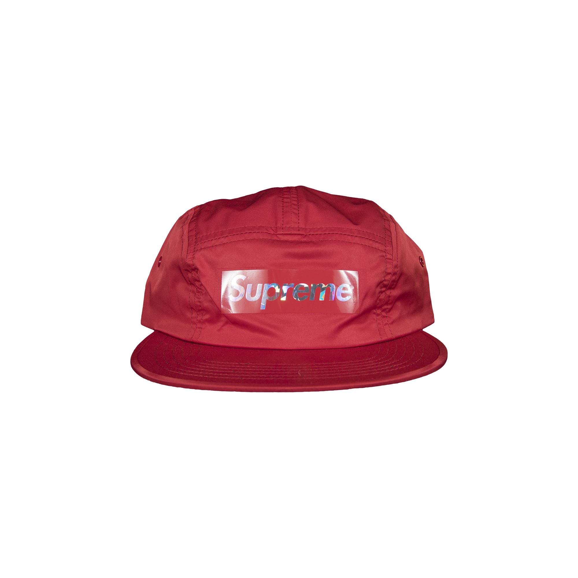 Pre-owned Supreme Holographic Camp Cap 'red' | Men's Size Onesize
