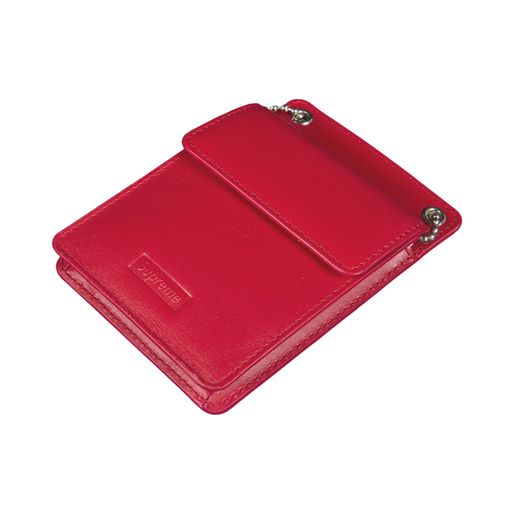 Supreme Leather ID Holder and Wallet 'Red' | Men's Size Onesize