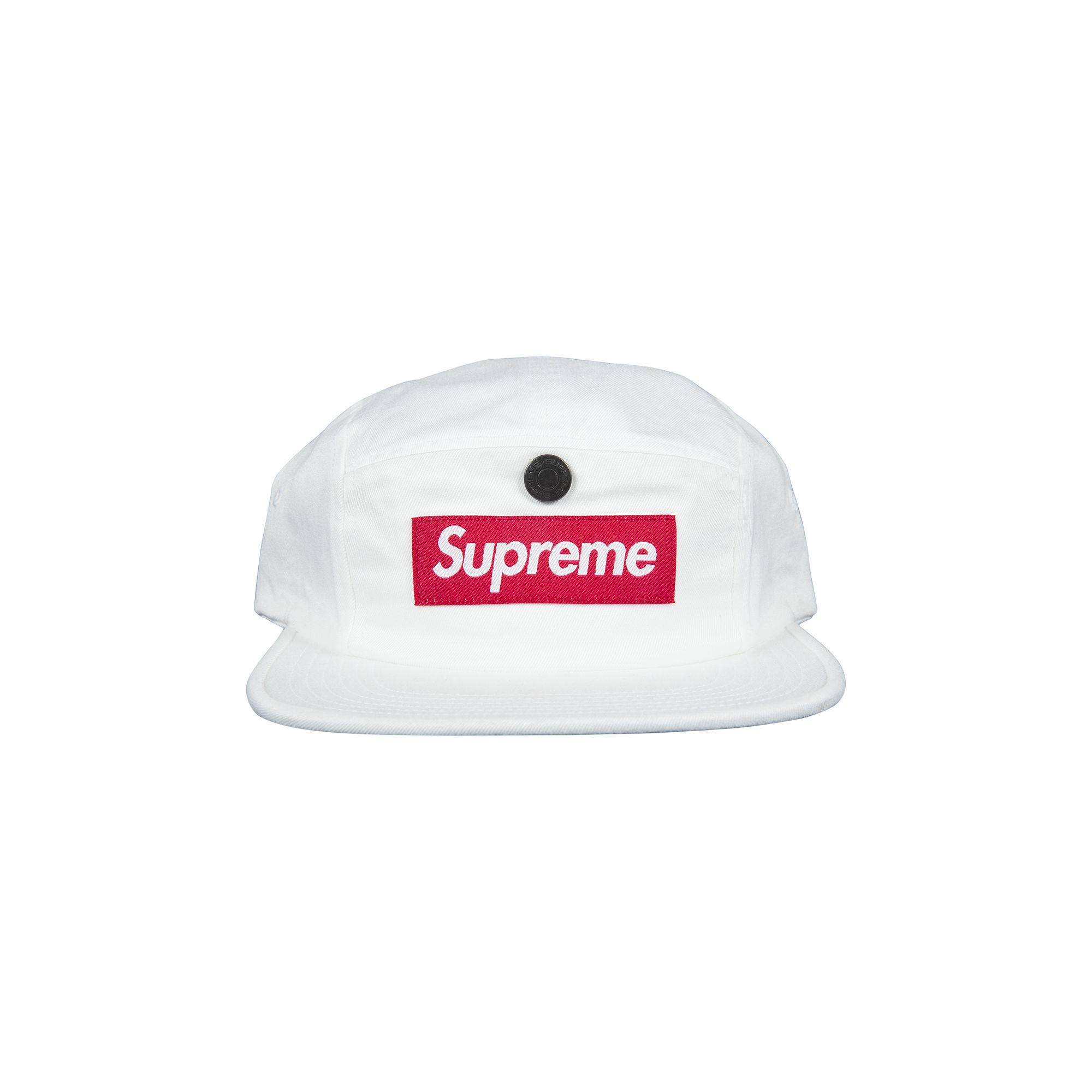 Pre-owned Supreme Snap Button Pocket Camp Cap 'white' | Men's Size Onesize
