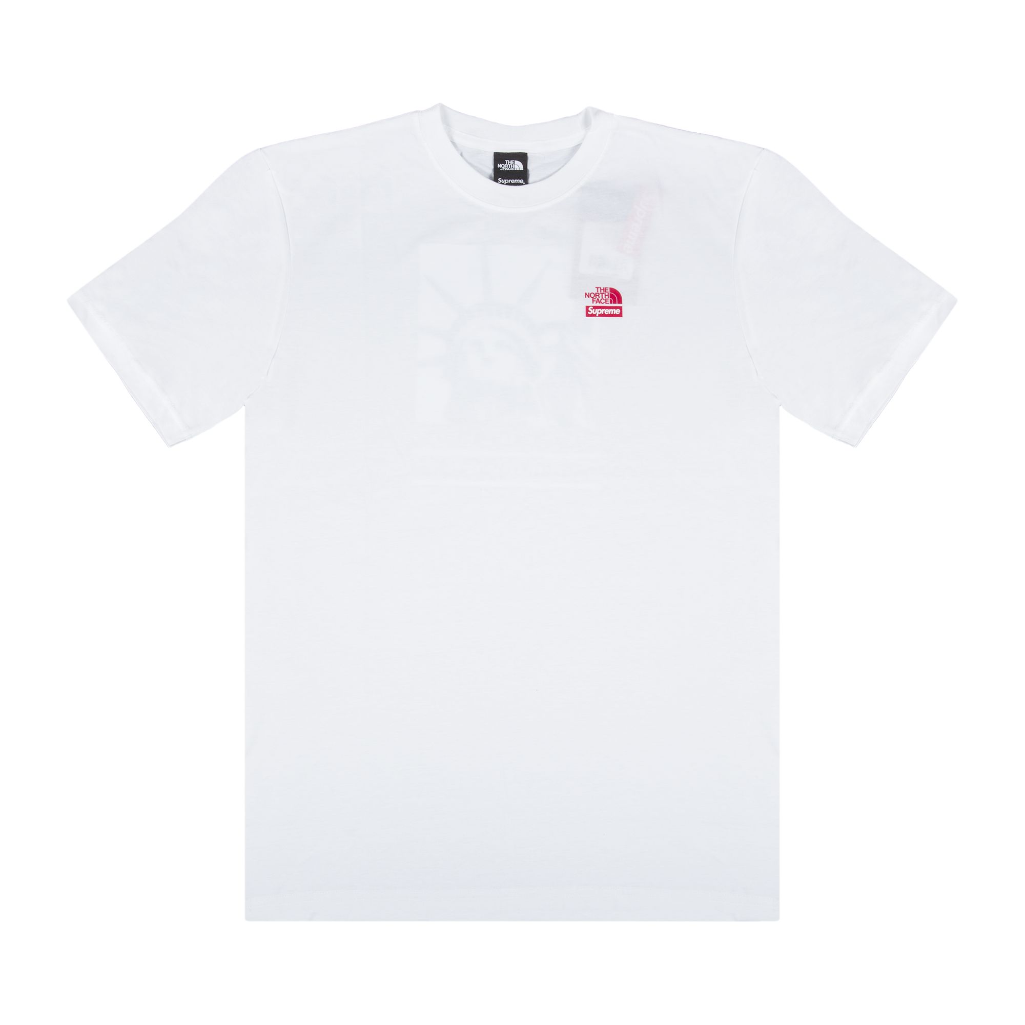 Supreme x The North Face Statue Of Liberty T-Shirt 'White' | Men's Size M