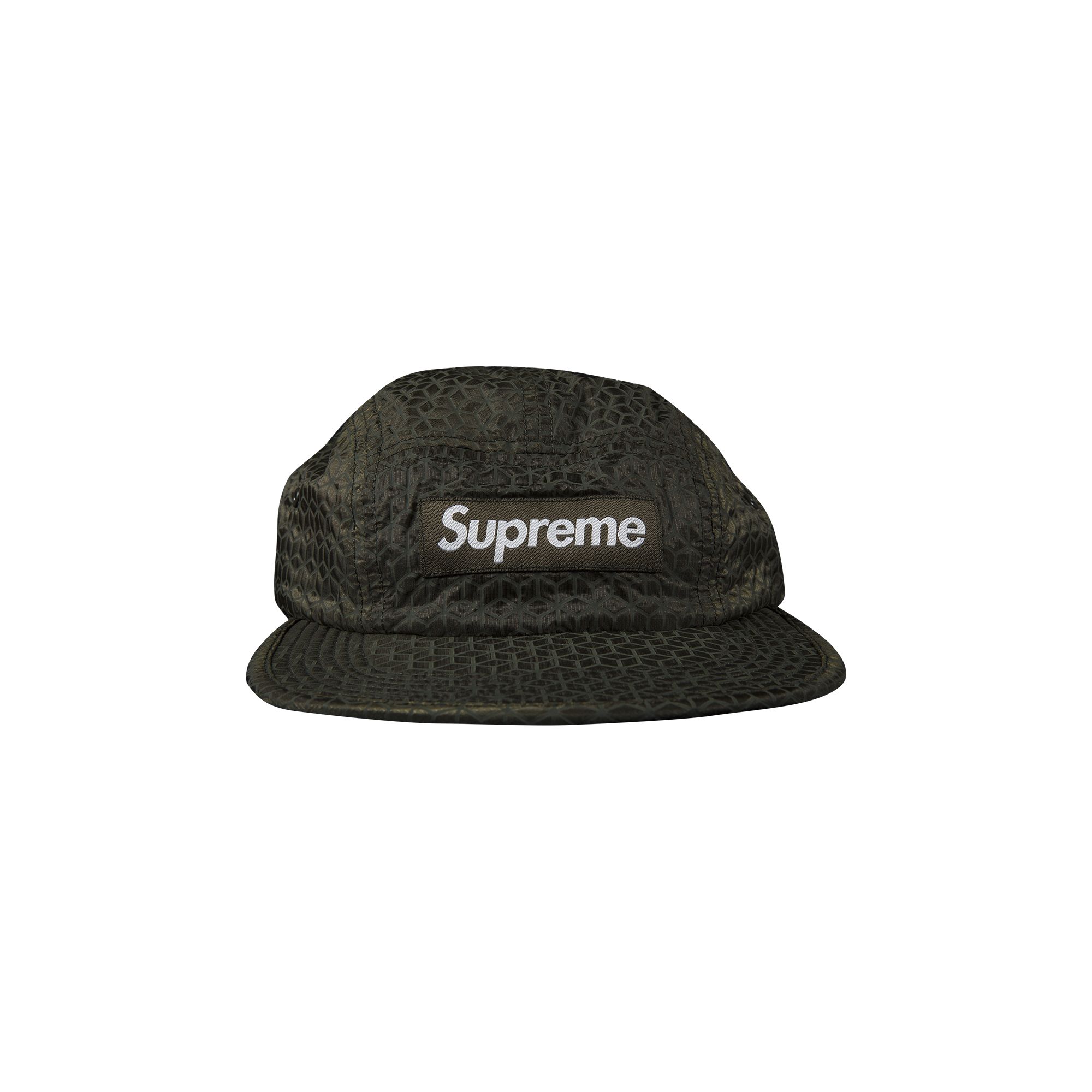 Pre-owned Supreme Geometric Ripstop Camp Cap 'olive' | Green | Men's Size Onesize