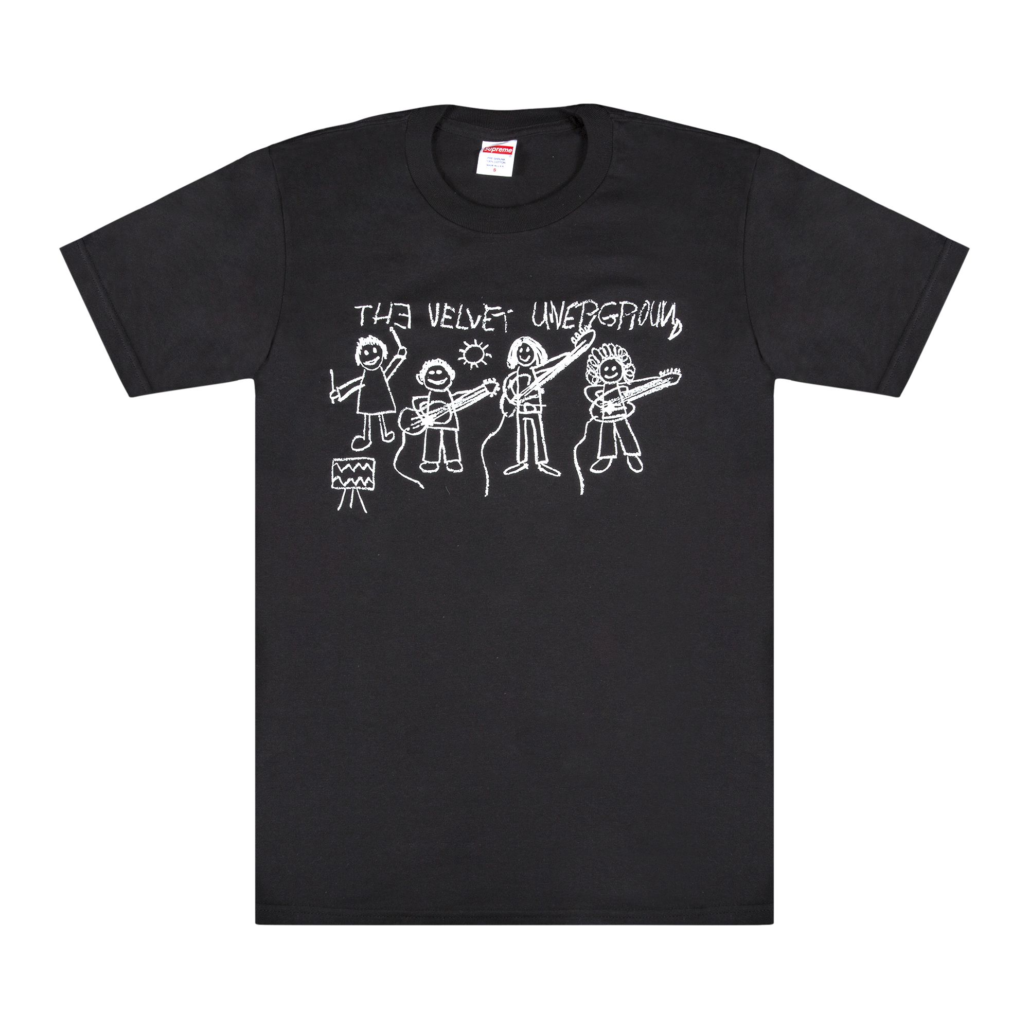 Supreme The Velvet Underground Drawing T-Shirt 'Black' | Men's Size M