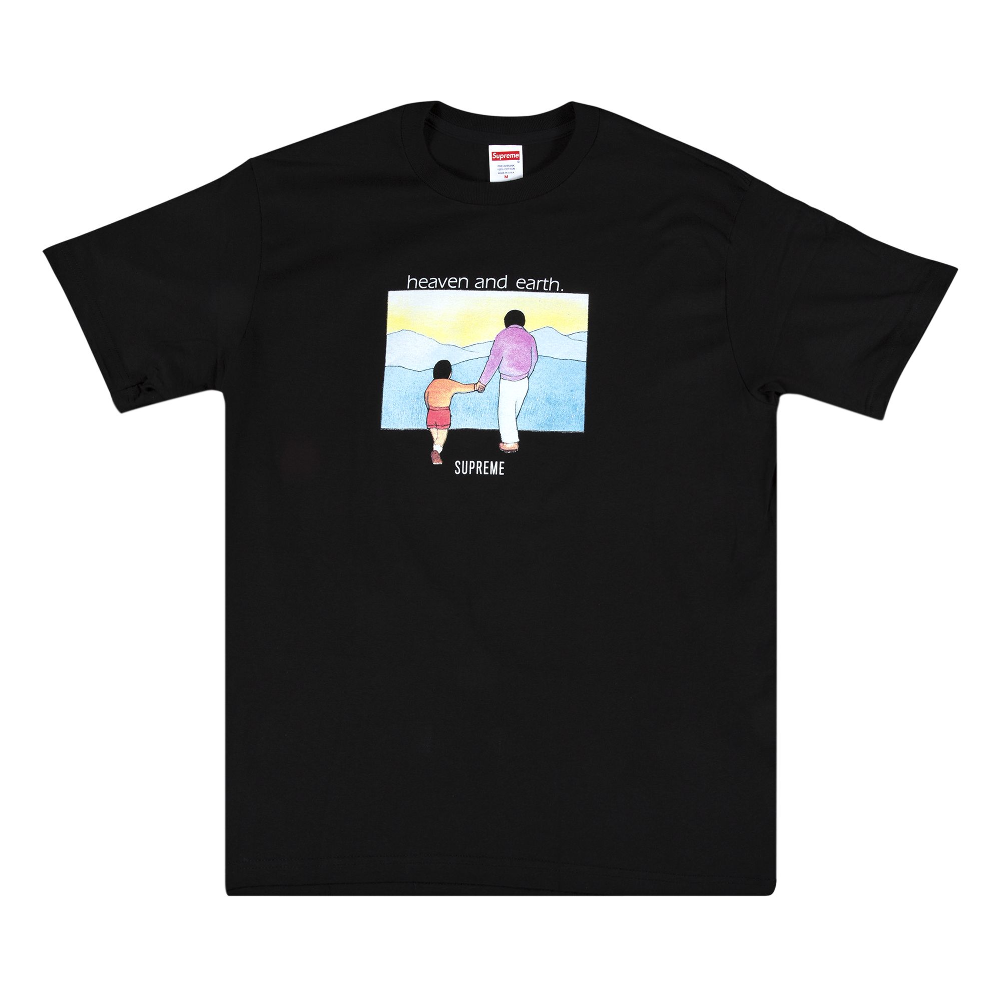 Supreme Heaven And Earth T-Shirt 'Black' | Men's Size XL