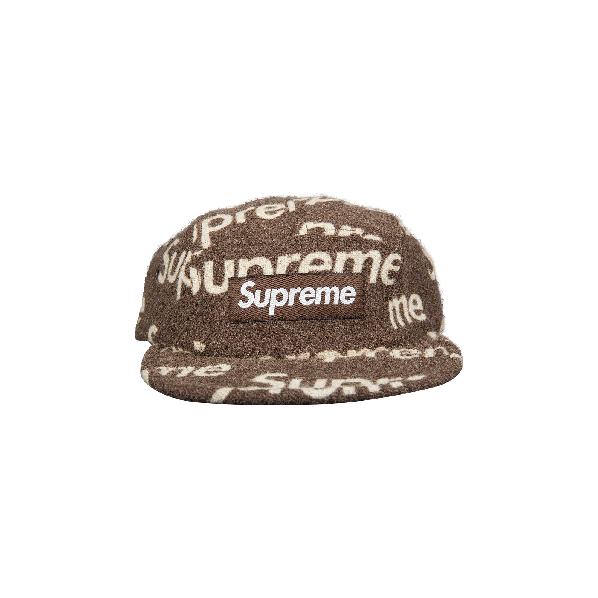 Pre-owned Supreme Harris Tweed Camp Cap 'brown' | Men's Size Onesize