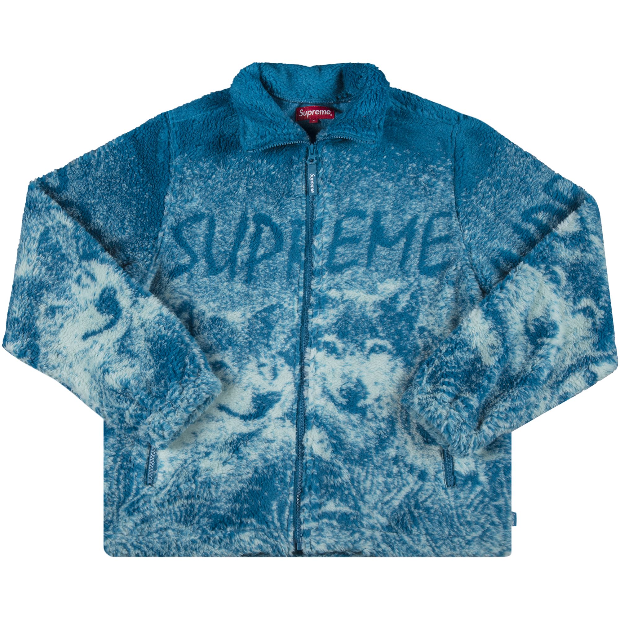 Supreme Wolf Fleece Jacket 'Teal' | Men's Size L