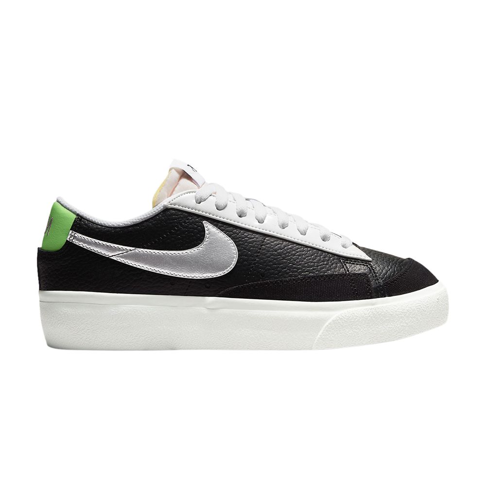 Pre-owned Nike Wmns Blazer Platform 'black Metallic Silver' | Women's Size 6