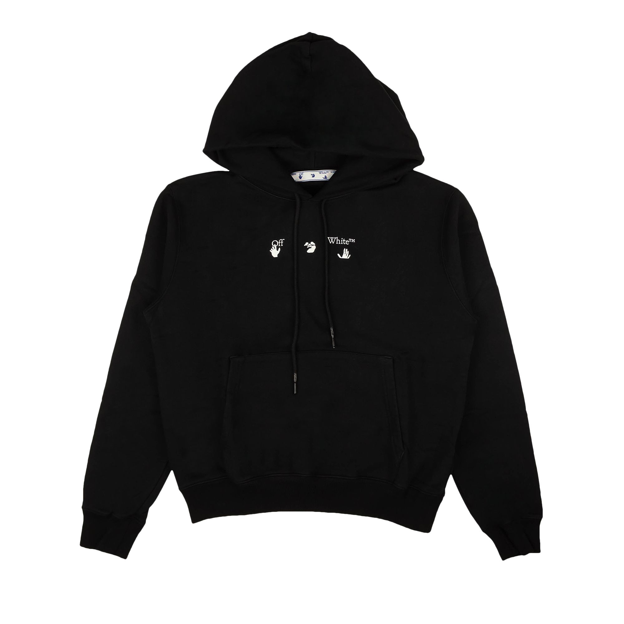 Off-White Marker Slim Hoodie 'Black/Black' | Men's Size S