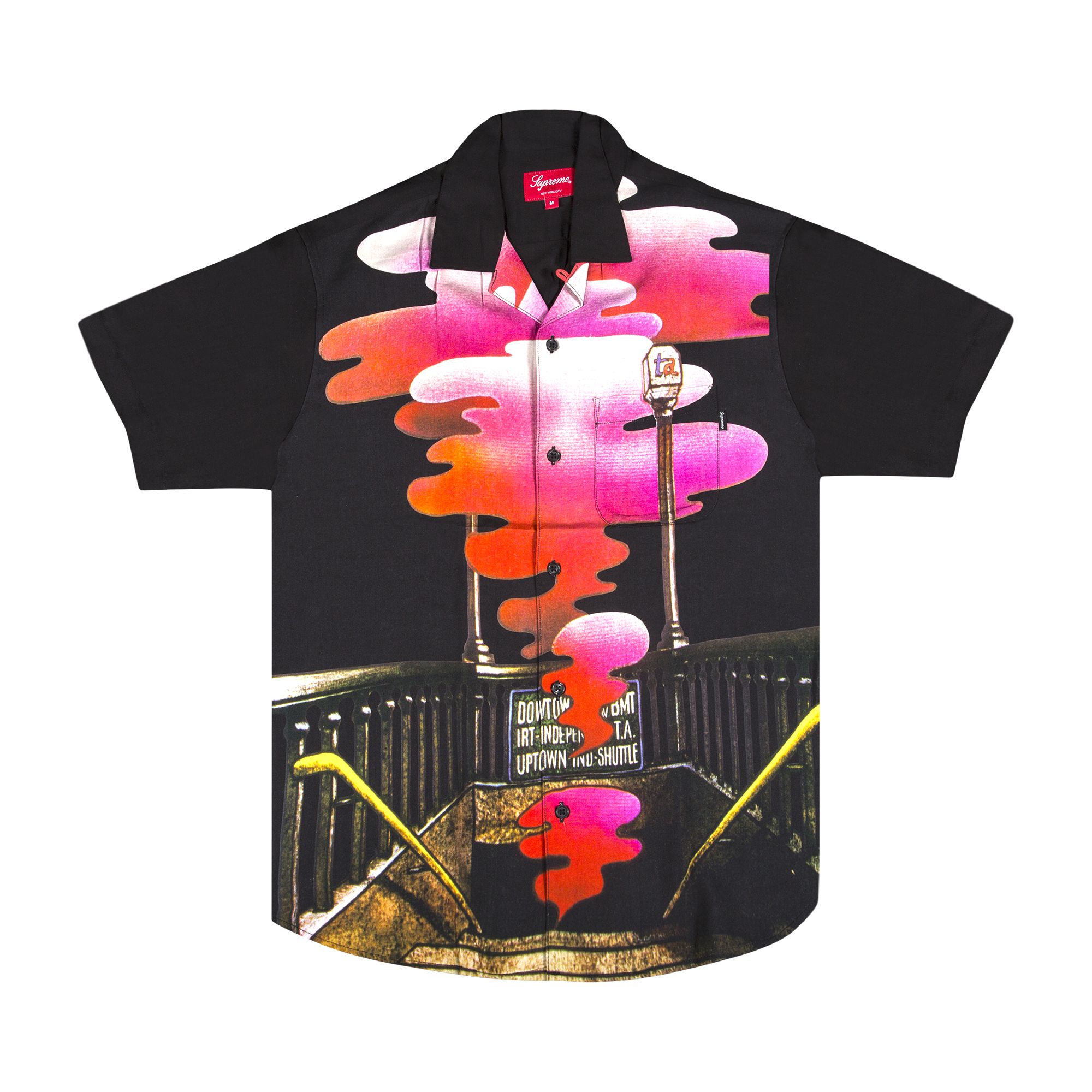 Supreme The Velvet Underground Rayon Short-Sleeve Shirt 'Black' | Men's Size M