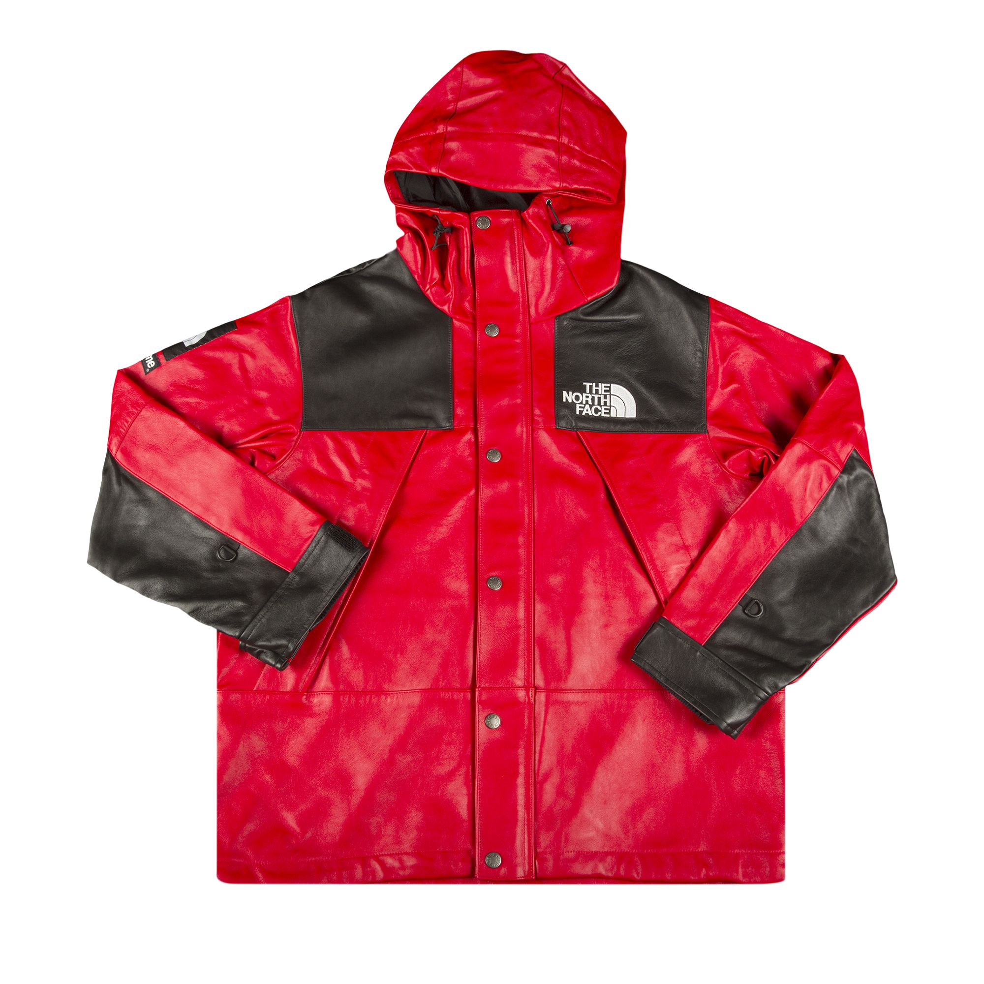Supreme x The North Face Leather Mountain Parka 'Red' | Men's Size S