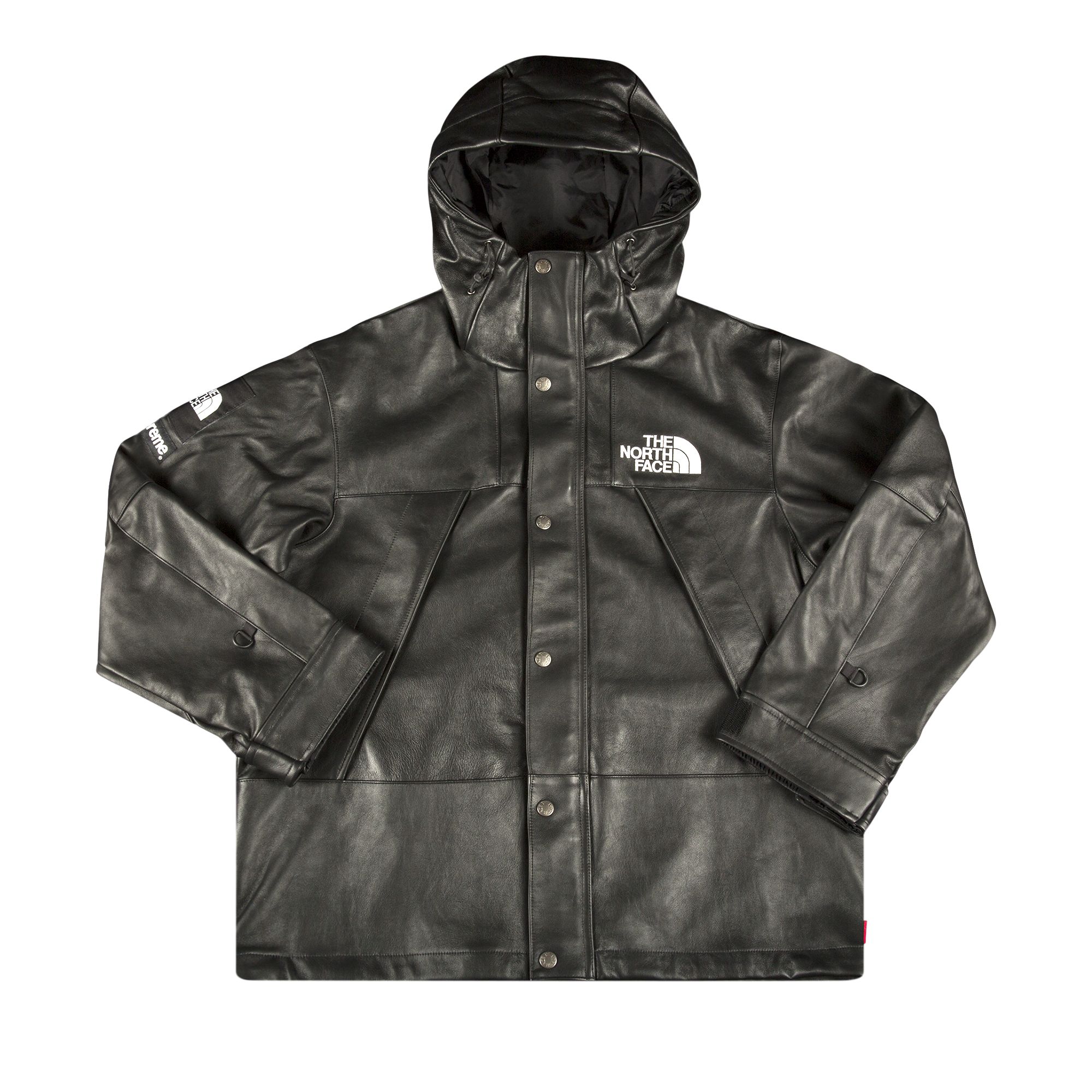 Supreme x The North Face Leather Mountain Parka 'Black' | Men's Size L