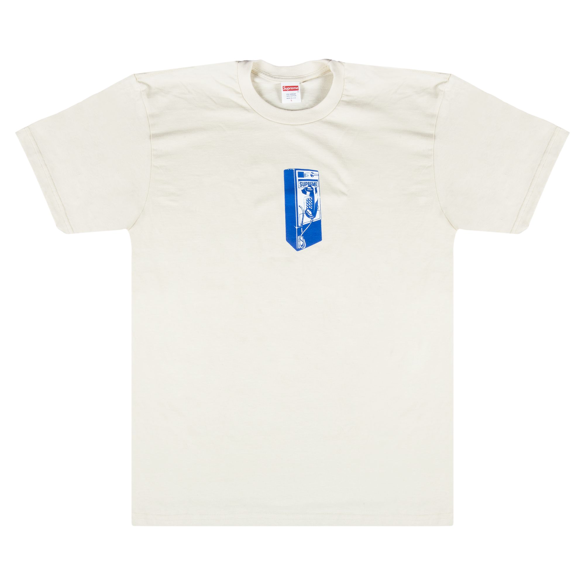 Supreme Payphone T-Shirt 'Natural' | Tan | Men's Size XL