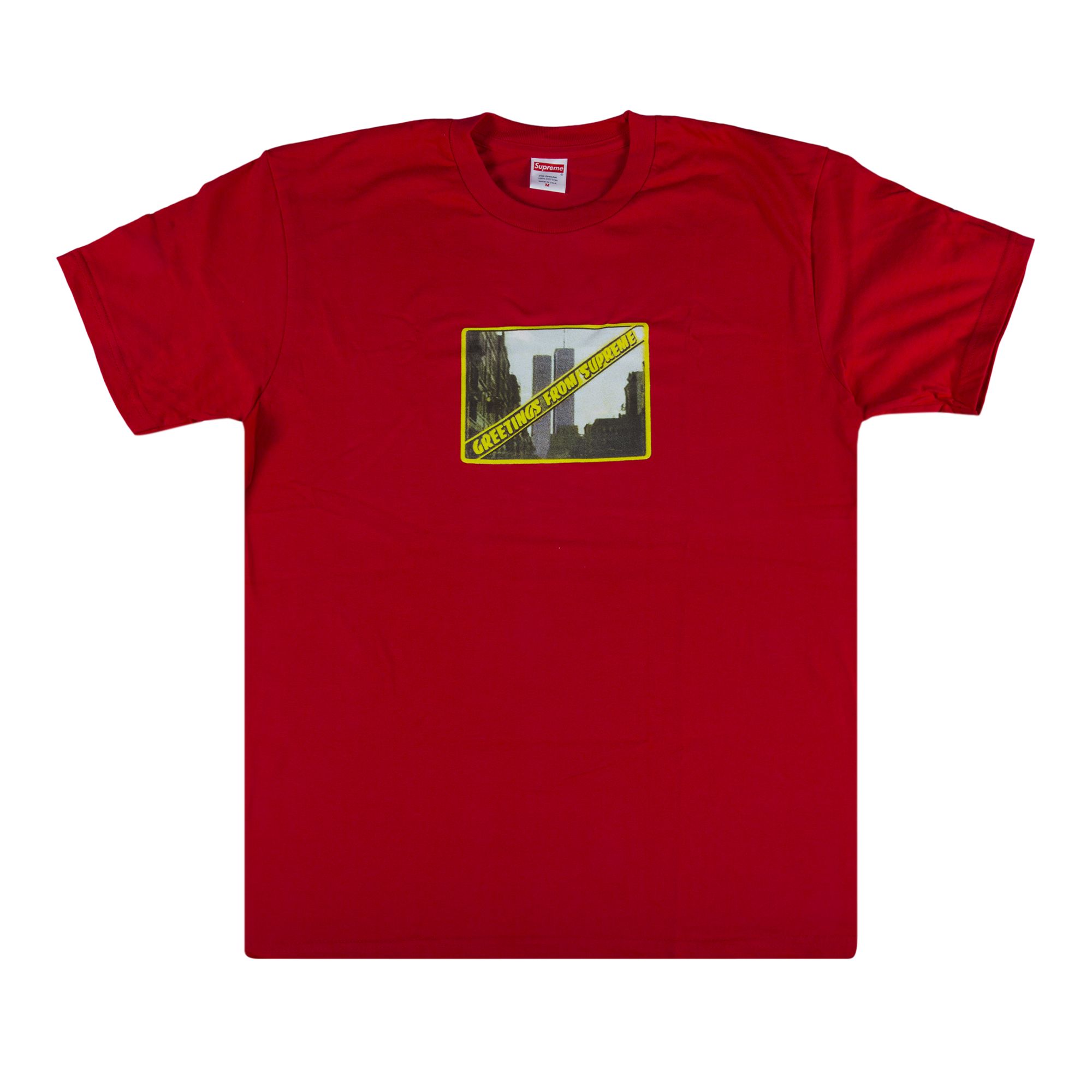 Supreme Greetings From NY T-Shirt 'Red' | Men's Size M