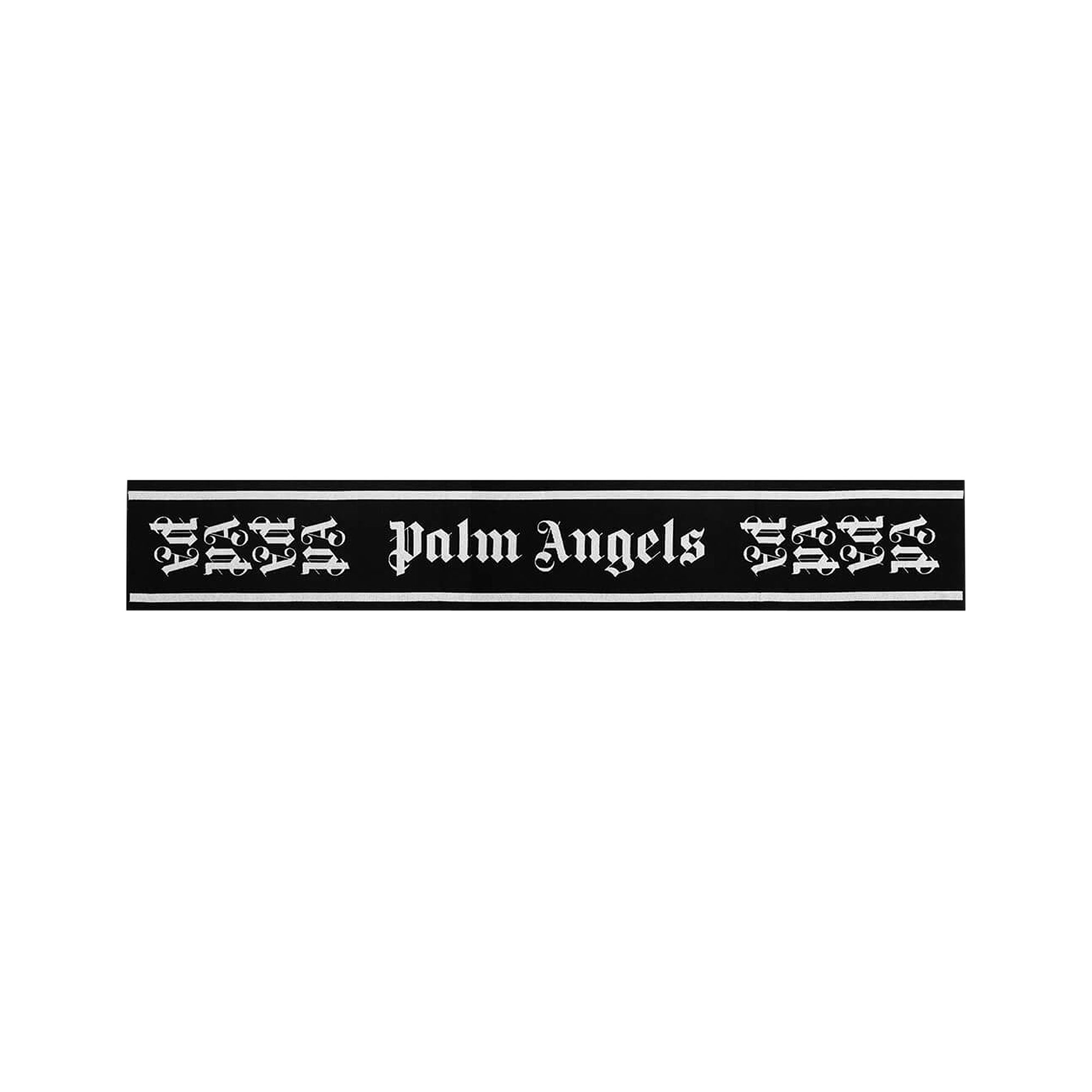 Palm Angels Gothic Monogram Scarf 'Black/White' | Men's Size Onesize