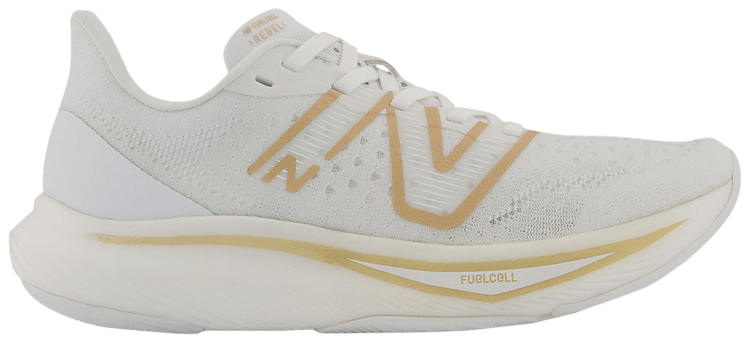 New Balance Wmns FuelCell Rebel v3 White Gold Metallic