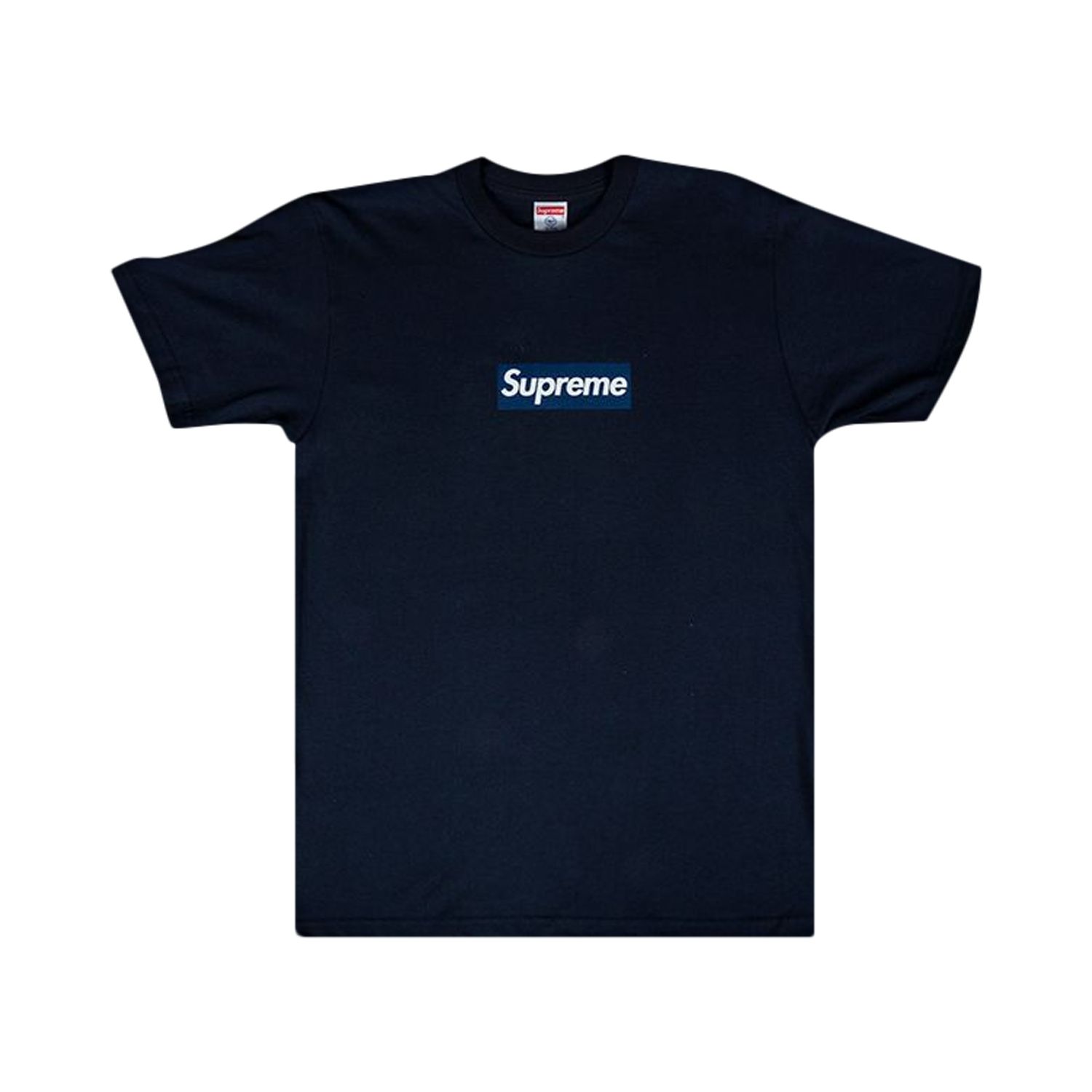 Supreme New York Yankees Box Logo T-Shirt 'Navy' | Blue | Men's Size M