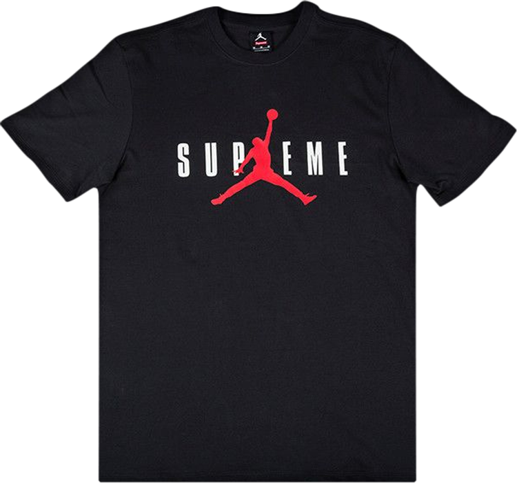 Supreme x Jordan T-Shirt 'Black'