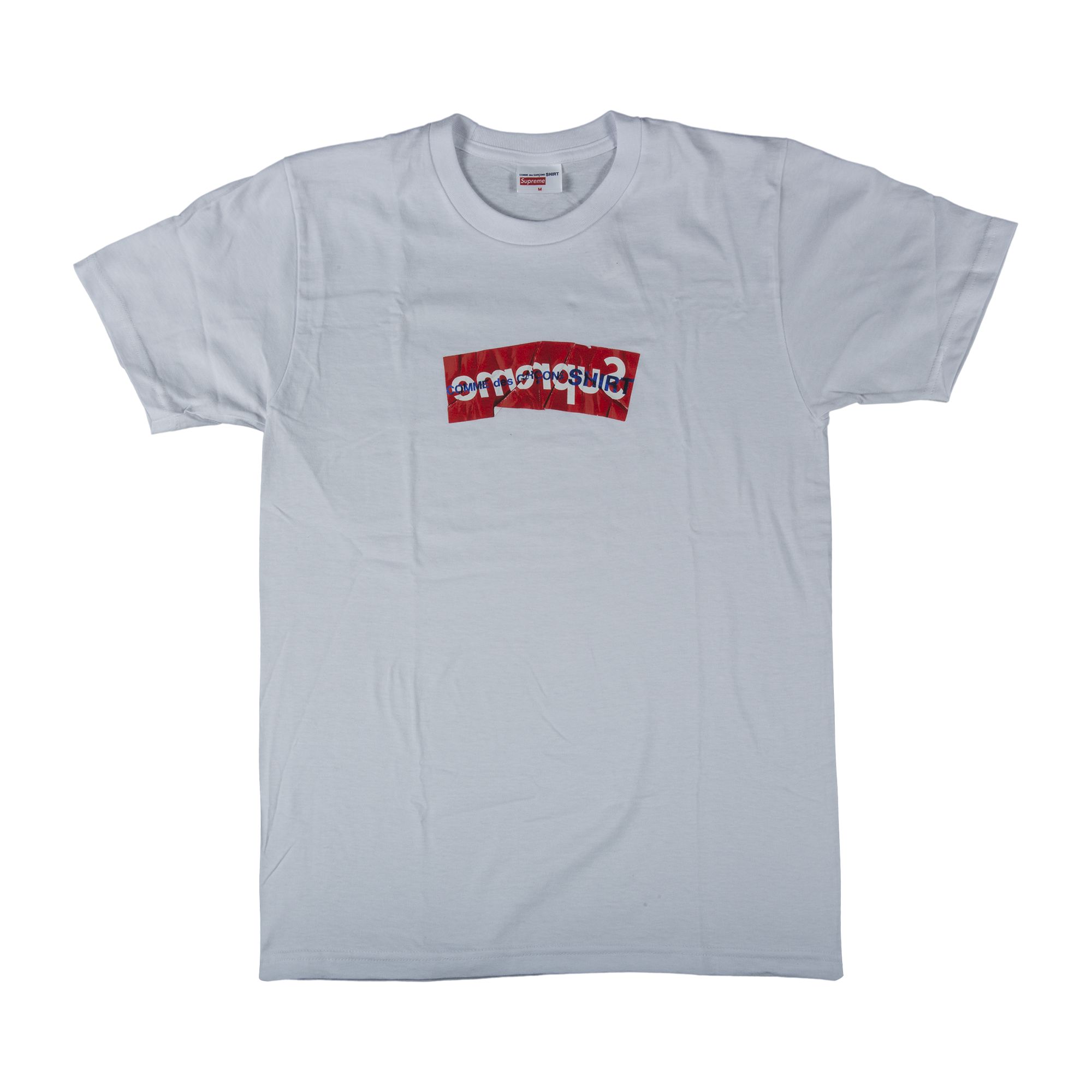 Supreme x Comme des Garçons SHIRT Box Logo T-Shirt 'White' | Men's Size XL
