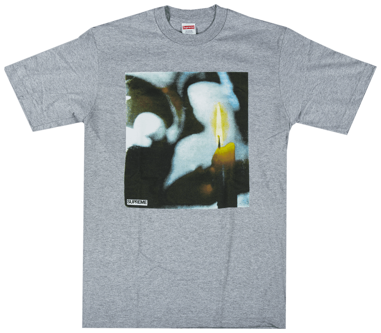 Size m Supreme Candle T Shirt Grey