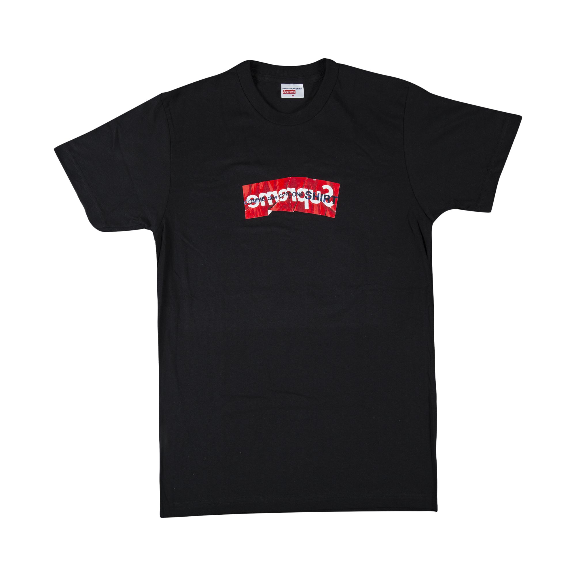 Supreme x Comme des Garçons SHIRT Box Logo T-Shirt 'Black' | Men's Size L