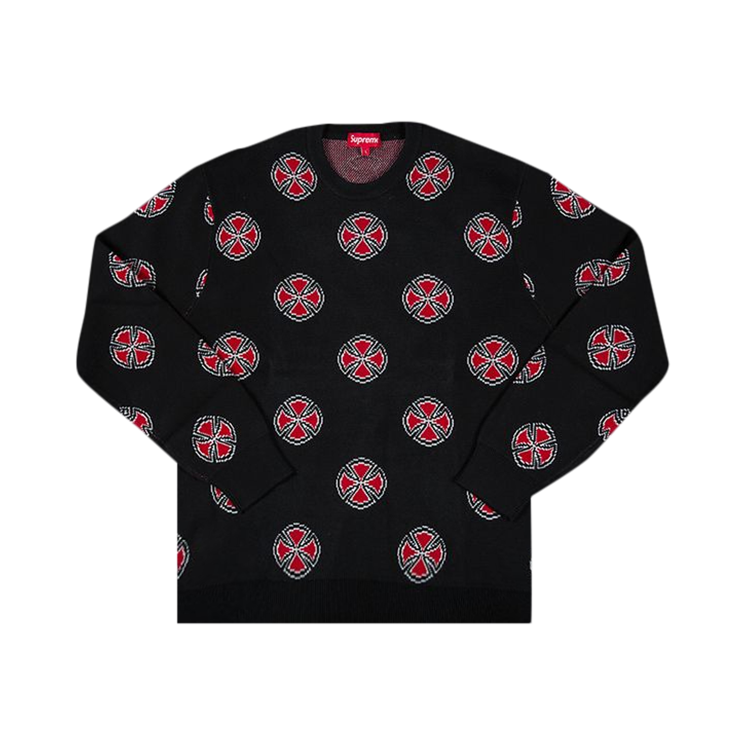 Buy Supreme Independent Crosses Sweater 'Black' - FW15SK1 BLACK | GOAT