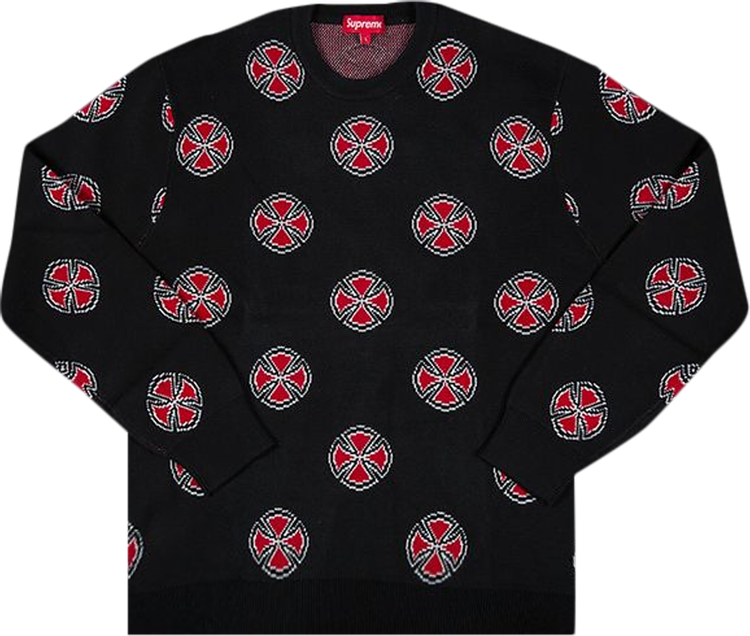 Buy Supreme Independent Crosses Sweater 'Black' - FW15SK1 BLACK | GOAT