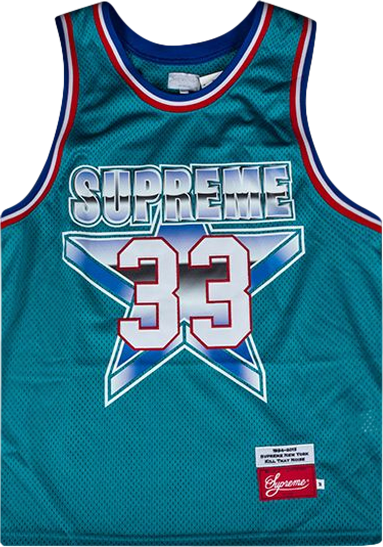 Buy Supreme All-Star Basketball Jersey 'Teal' - SS15KN35 TEAL | GOAT