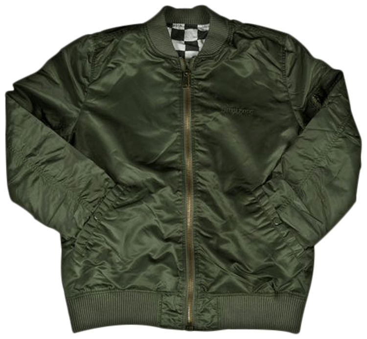 Supreme Reversible Checkered MA-1 'Olive' | GOAT
