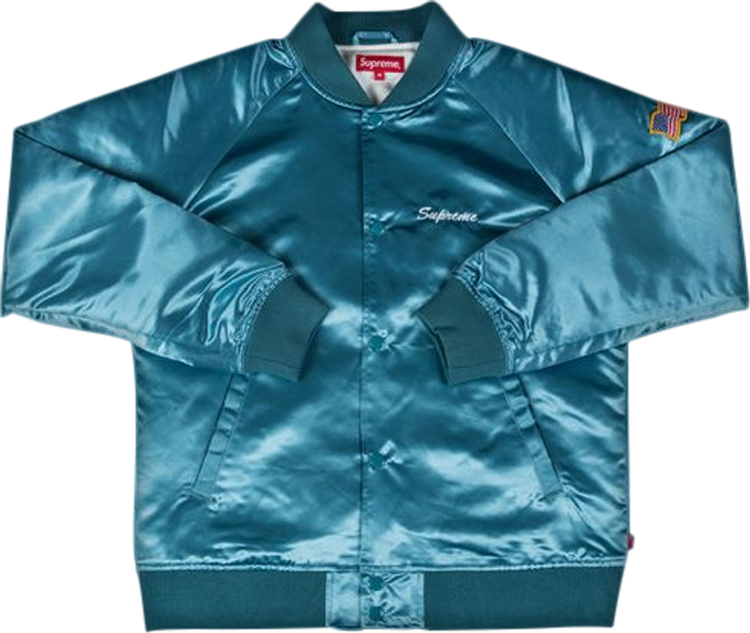 Buy Supreme Betty Boop Satin Club Jacket 'Light Blue' - SS16J45