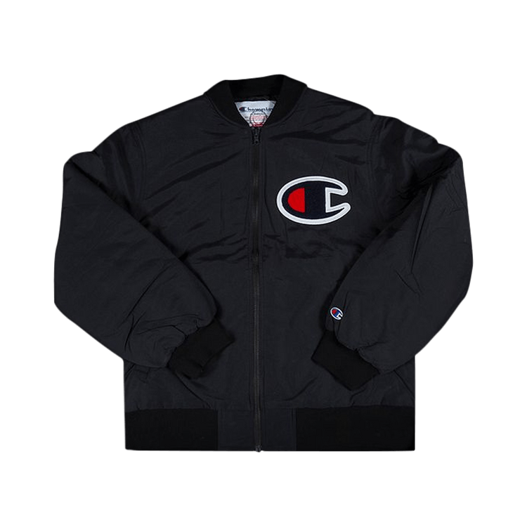 Buy Supreme x Champion Color Blocked Jacket 'Black' - FW17J43