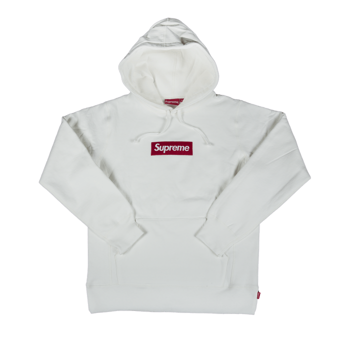 Supreme big logo hooded sweatshirt white Clearance