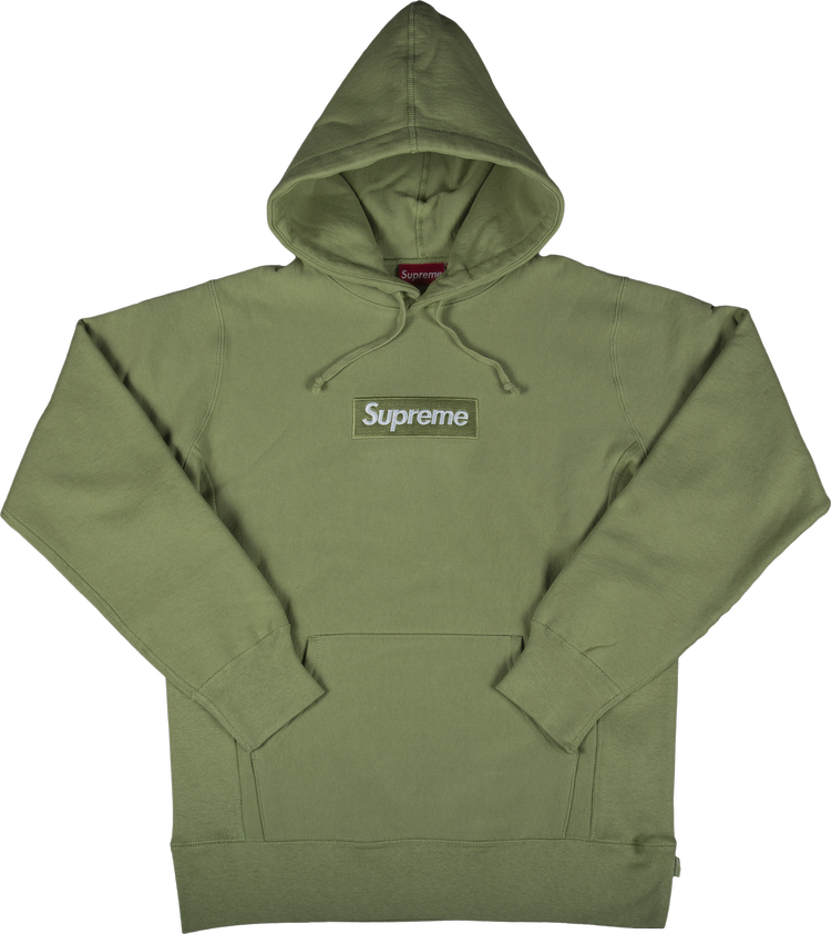 Buy Supreme Box Logo Hooded Sweatshirt 'Sage' - FW16SW6 SAGE | GOAT