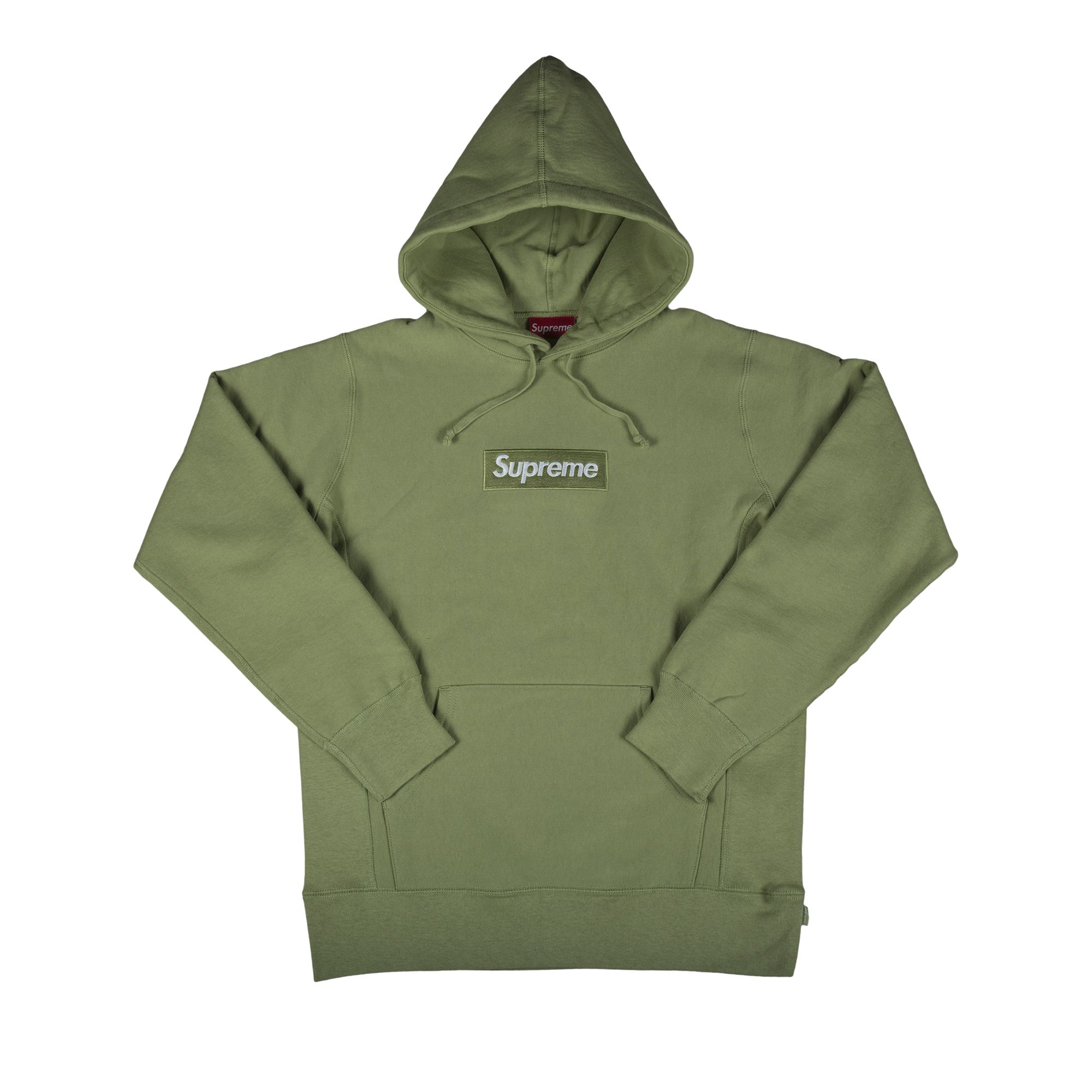Supreme Box Logo Hooded Sweatshirt 'Sage' | Green | Men's Size L