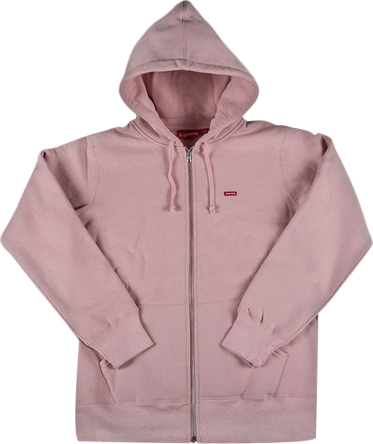 Supreme Small Box Zip Up Sweatshirt 'Pale Pink'