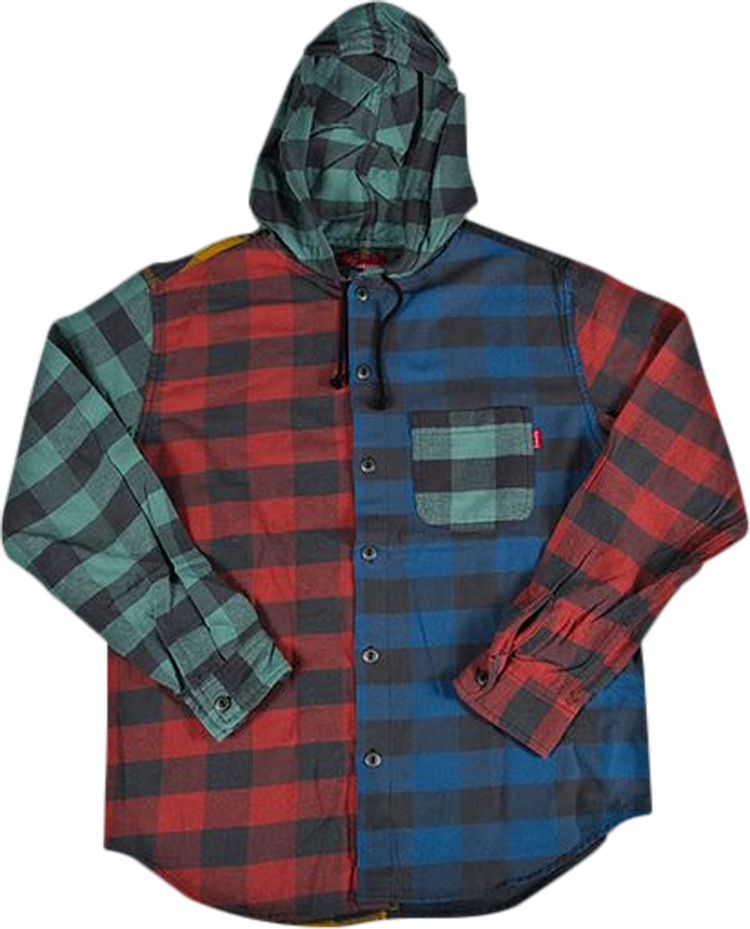 Buy Supreme Hooded Buffalo Plaid Flannel Shirt 'Multi' - FW17S20
