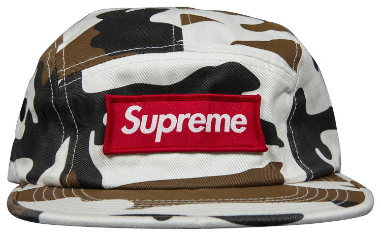 Supreme Camo Camp Cap White
