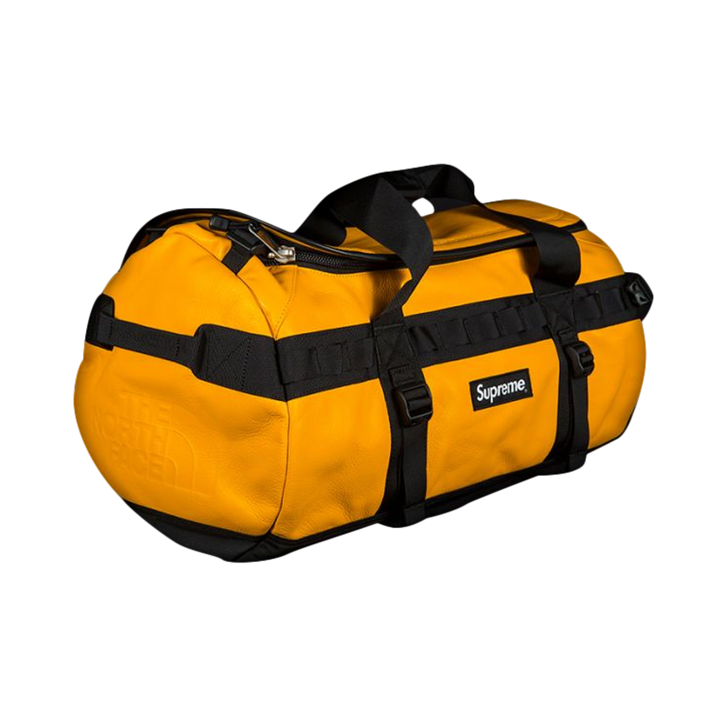 Buy Supreme x The North Face Leather Base Camp Duffle 'Yellow' - FW17B1  YELLOW | GOAT