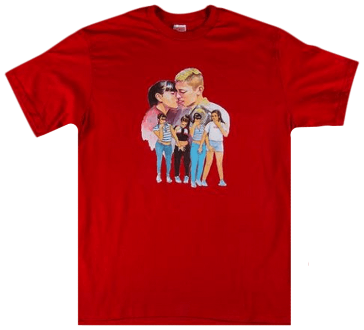 Buy Supreme Kiss T Shirt Red FW17T22 RED GOAT