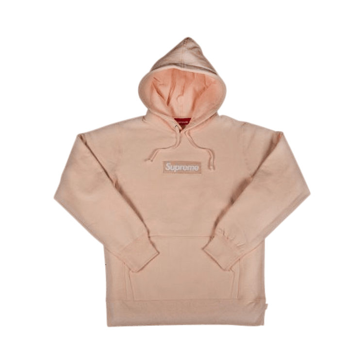 Champion supreme hoodie peach on sale
