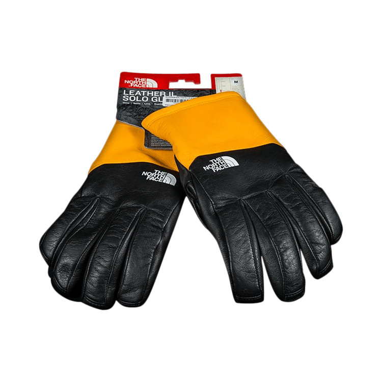 supreme × tnf leather gloves Buy Supreme x The North Face Leather Gloves 'Yellow' - FW17A1