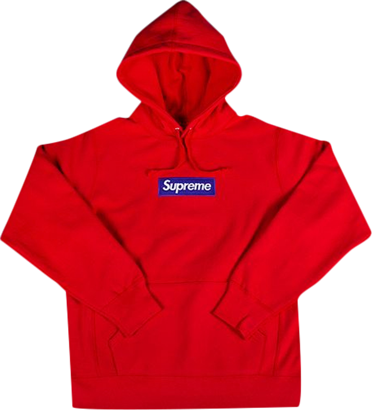 Buy Supreme Box Logo Hooded Sweatshirt 'Red' - FW17SW10 RED | GOAT