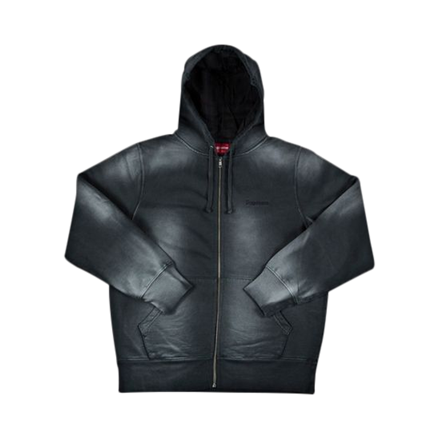 Buy Supreme Bleached Zip Up Sweatshirt 'Black' - FW18SW31 BLACK | GOAT