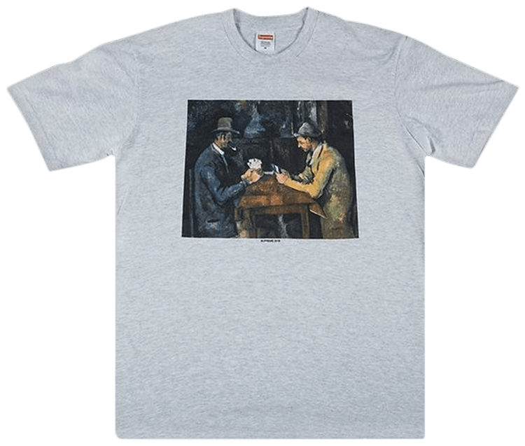 Supreme Cards T Shirt Ash Grey