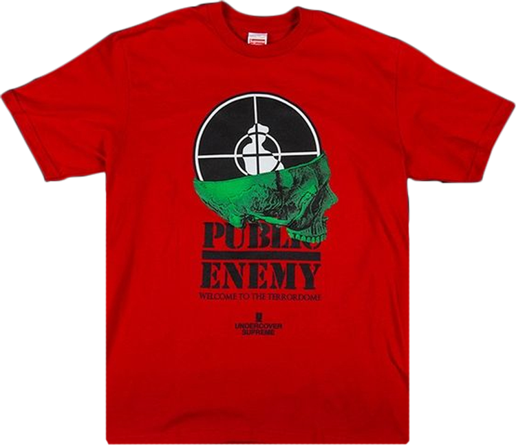 Buy Supreme x Undercover x Public Enemy Terrordome T-Shirt 'Red ...