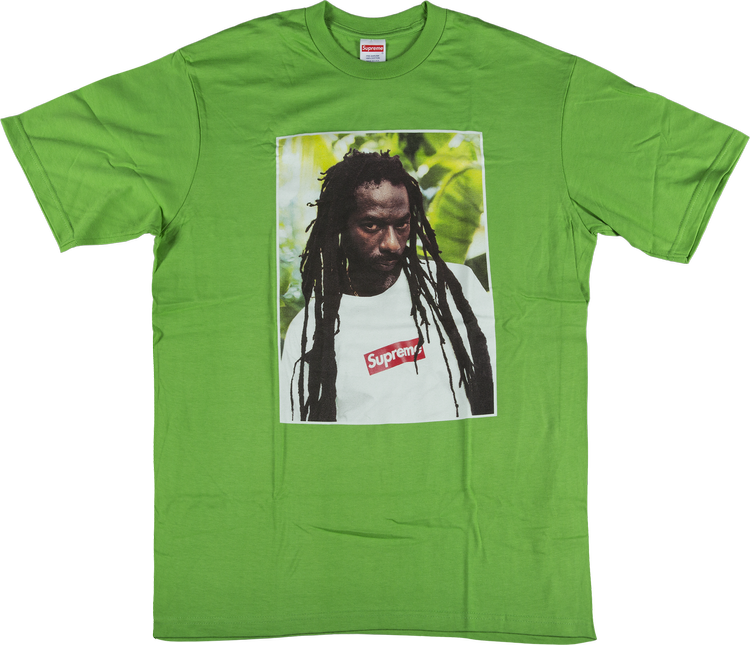 Buy Supreme Buju Banton T-Shirt 'Green' - SS19T62 GREEN | GOAT