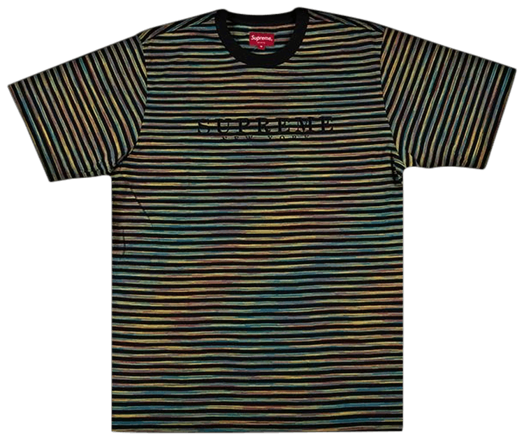 Supreme Static Stripe Top Black