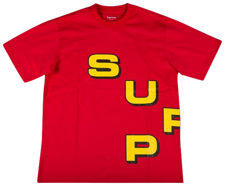 Supreme Stagger T Shirt Red