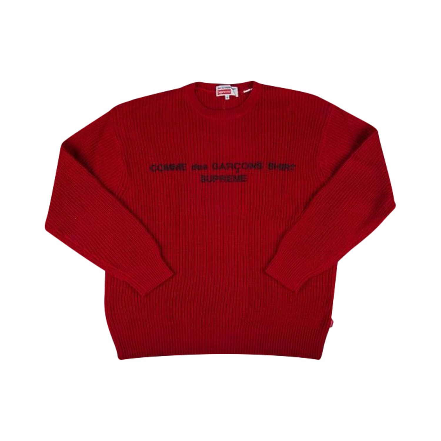 Supreme x Comme des Garçons Shirt Sweater 'Red' | Men's Size S